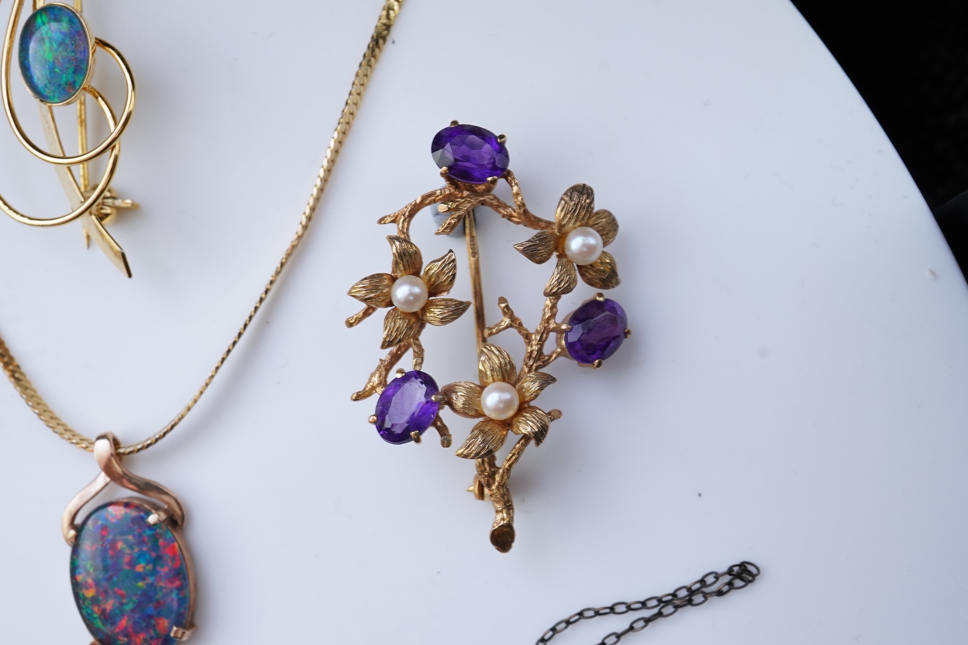 A large collection of jewels